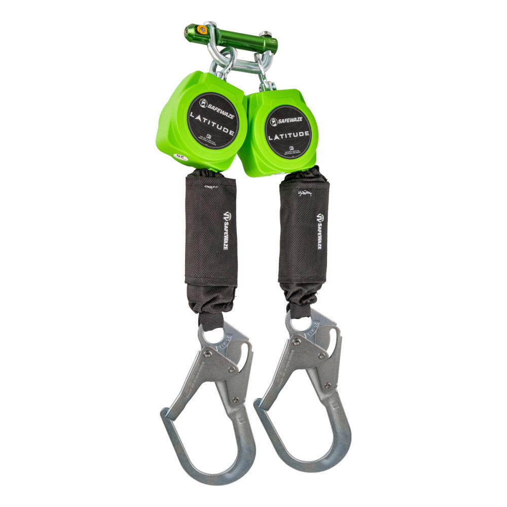 Safewaze 6′ Latitude Dual Leg Class A Web SRL with Snap Hook - Ascmtools