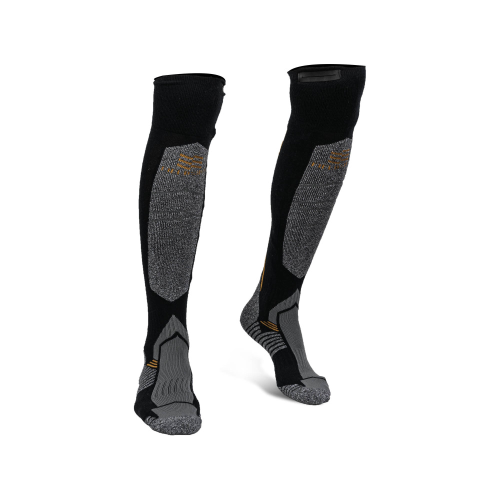 Mobile Warming Pro Compression Heated Socks Unisex Dark Gray Small - Ascmtools