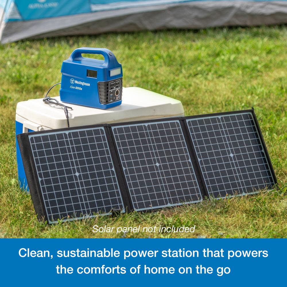Westinghouse Outdoor Power iGen Solar Generator Portable 296 Watt Hour - Ascmtools