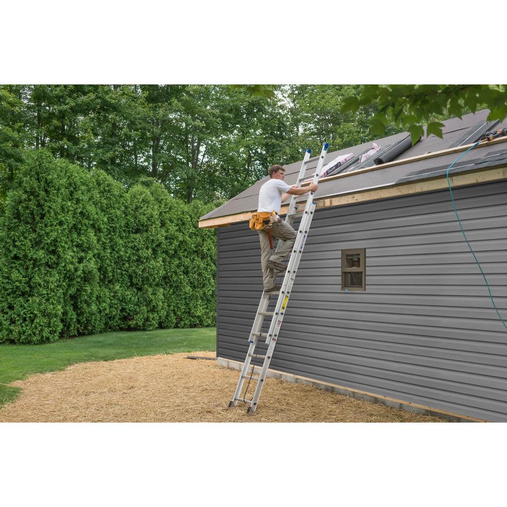 Werner 24 Ft. Type I Aluminum Extension Ladder - Ascmtools
