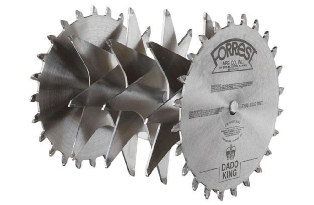 Forrest Dado King 10In Dado Blade Set with 1In Arbor - Ascmtools