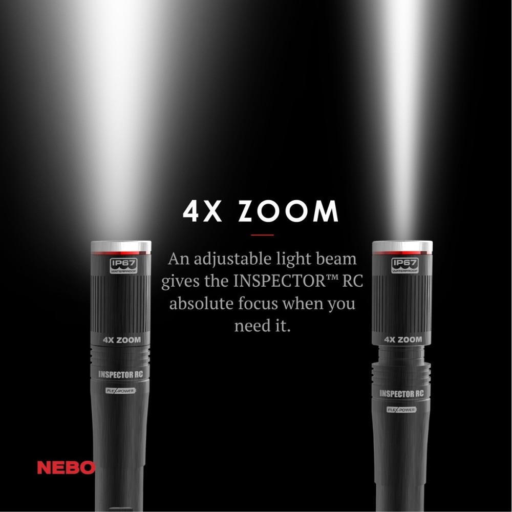 Nebo INSPECTOR RC Penlight 360 Lumens Black Rechargeable LED - Ascmtools