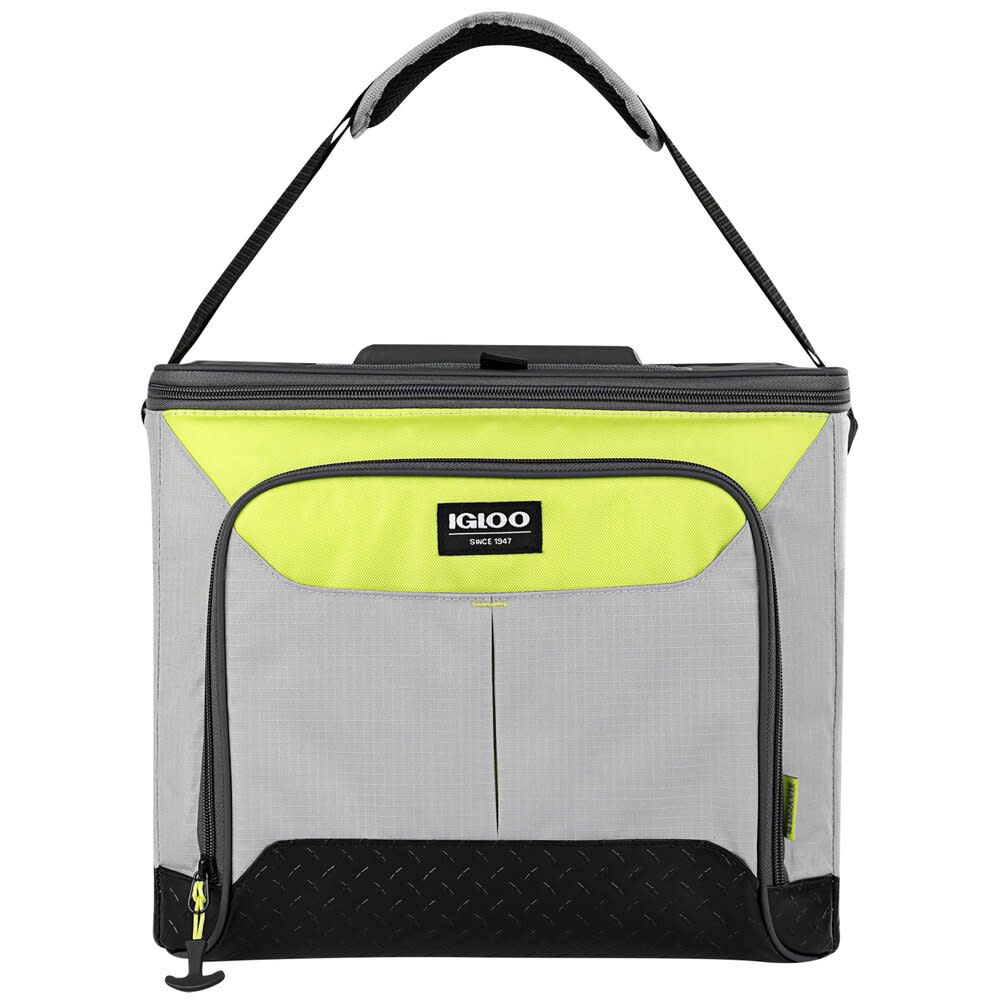 Igloo Insulated Trek Hard Liner Cooler 28 Can Ash Gray/Acid Green - Ascmtools
