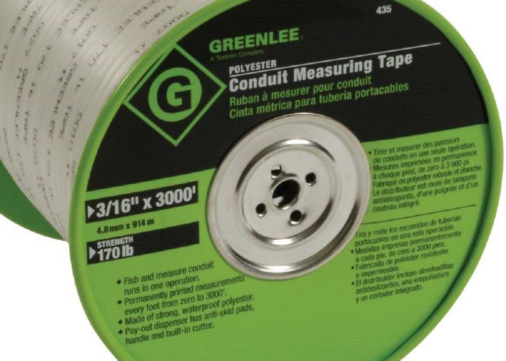 Greenlee Conduit Fish and Measuring Tape - Ascmtools