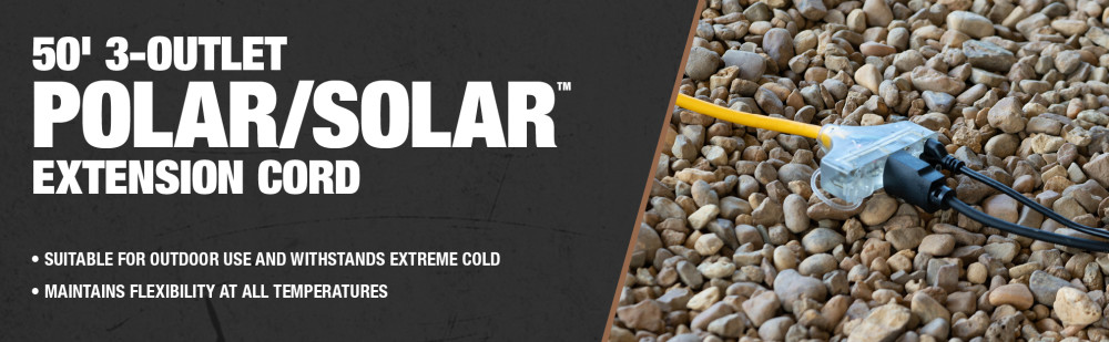Southwire Cold Weather 3 Outlet Extension Cord 50′ 12/3 - Ascmtools