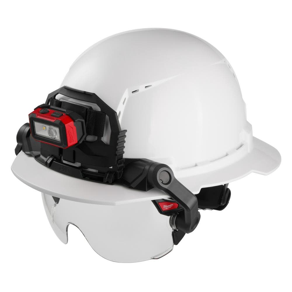 Milwaukee BOLT Eye Visor Clear Dual Coat Lens Compatible with Safety Helmets & Hard Hats - Ascmtools