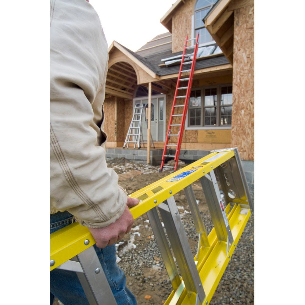 Werner 10ft Type IAA Fiberglass Step Ladder 7310 - Ascmtools