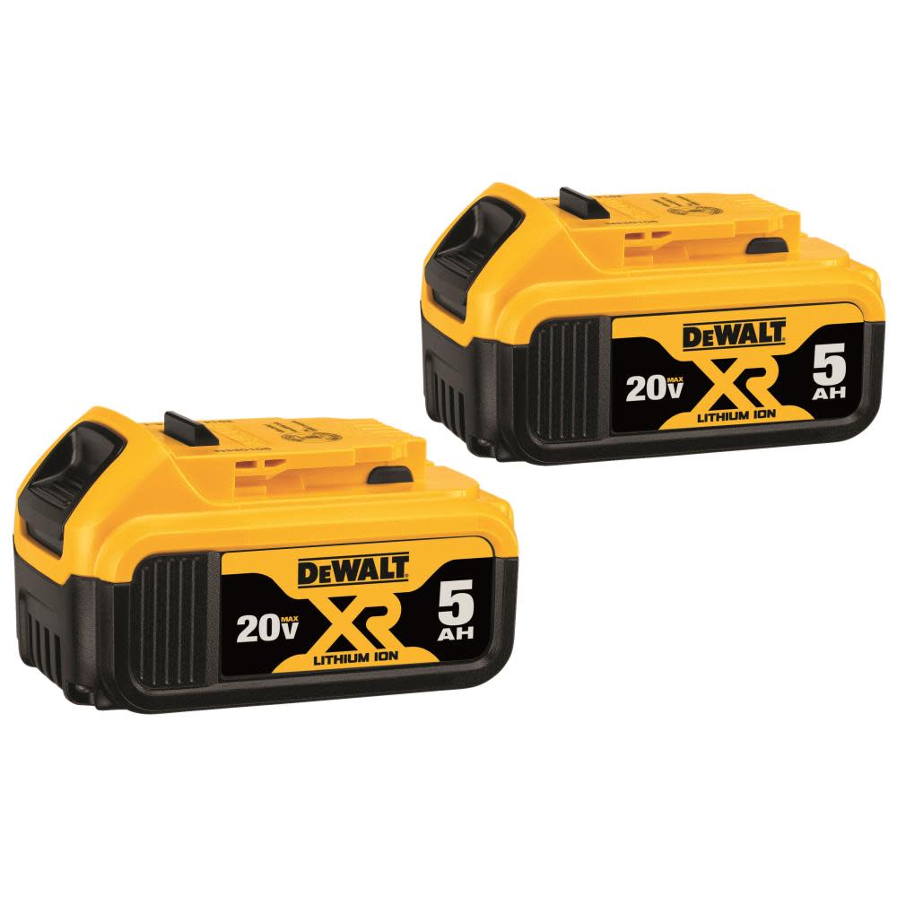 DEWALT 2-Pack 20-Volt 5.0-Amp Hours Lithium Power Tool Batteries - Ascmtools