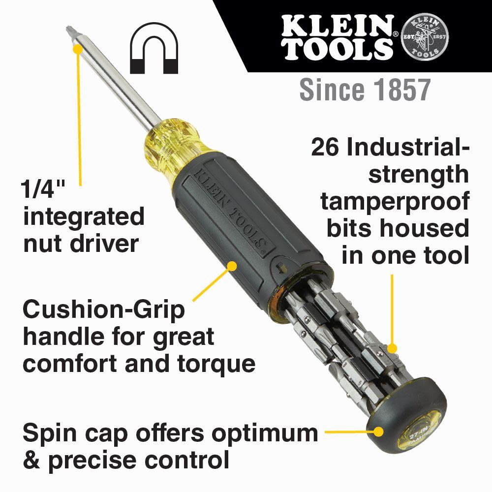 Klein Tools 27-in-1 Tamperproof Screwdriver - Ascmtools
