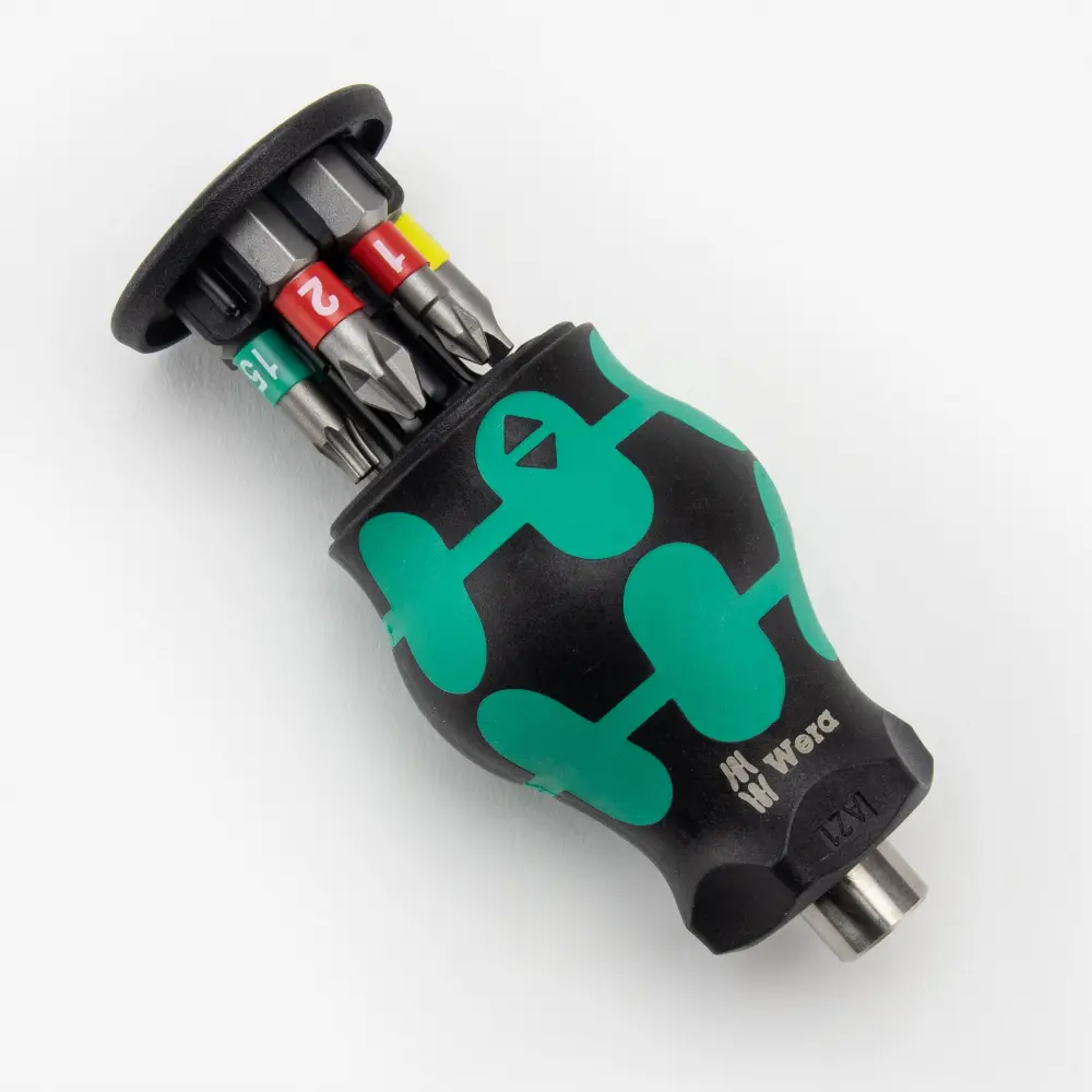 Wera Tools Kraftform Kompakt Stubby Magazine 1 Screwdriver with Bits - Ascmtools