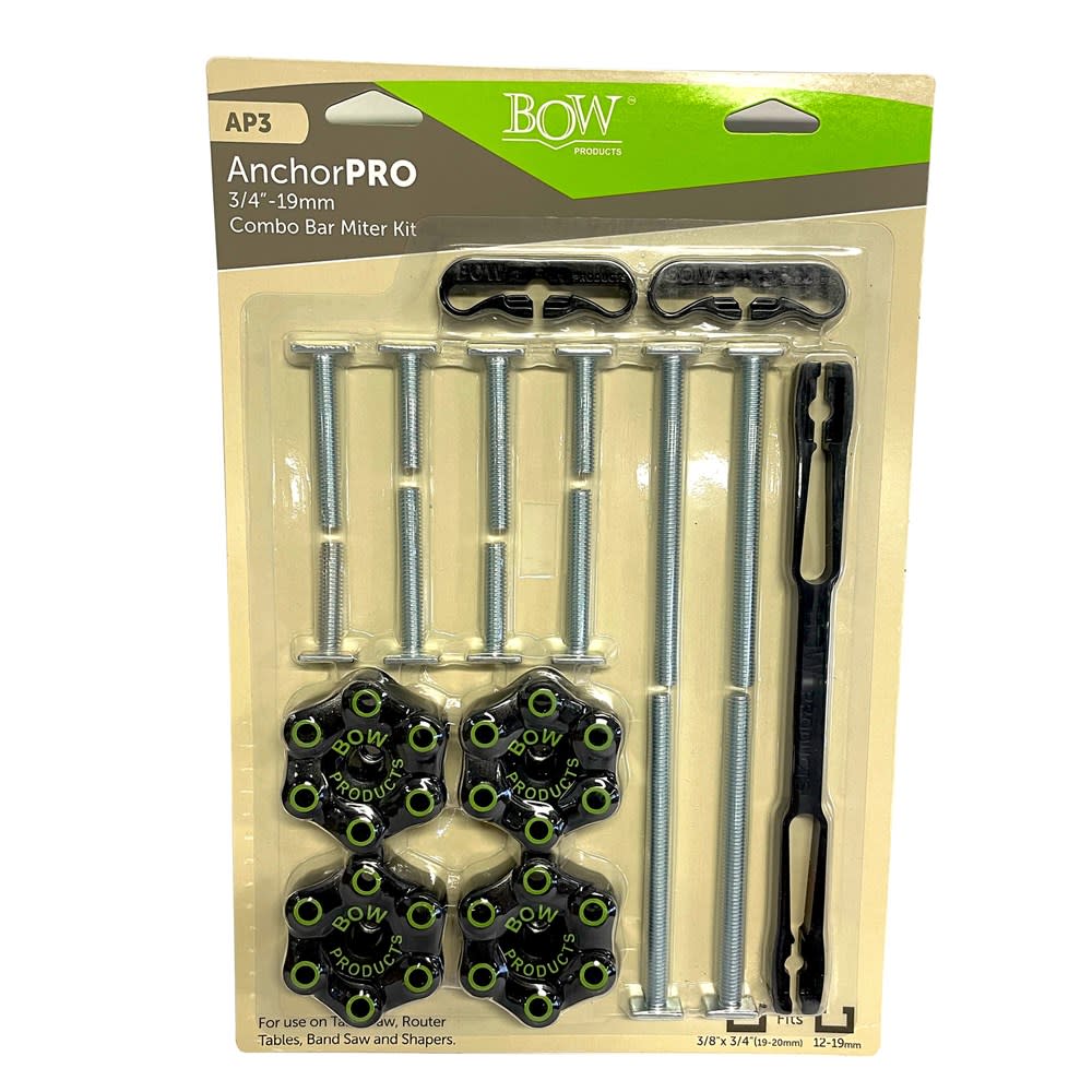 Bow Products AnchorPro Combination 3/4″ Long & Small Miter Bar Kit - Ascmtools