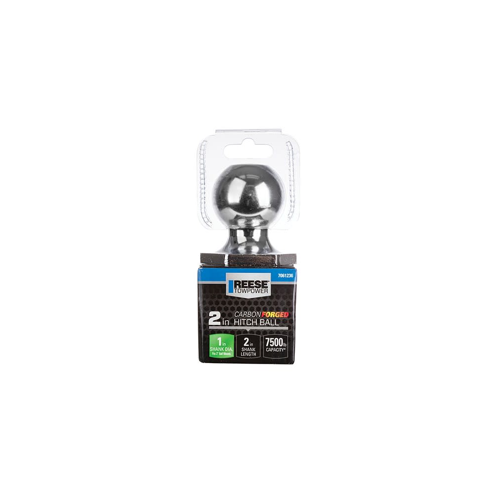 Reese 2″ 7500 lbs Carbon Forged Trailer Hitch Ball - Ascmtools
