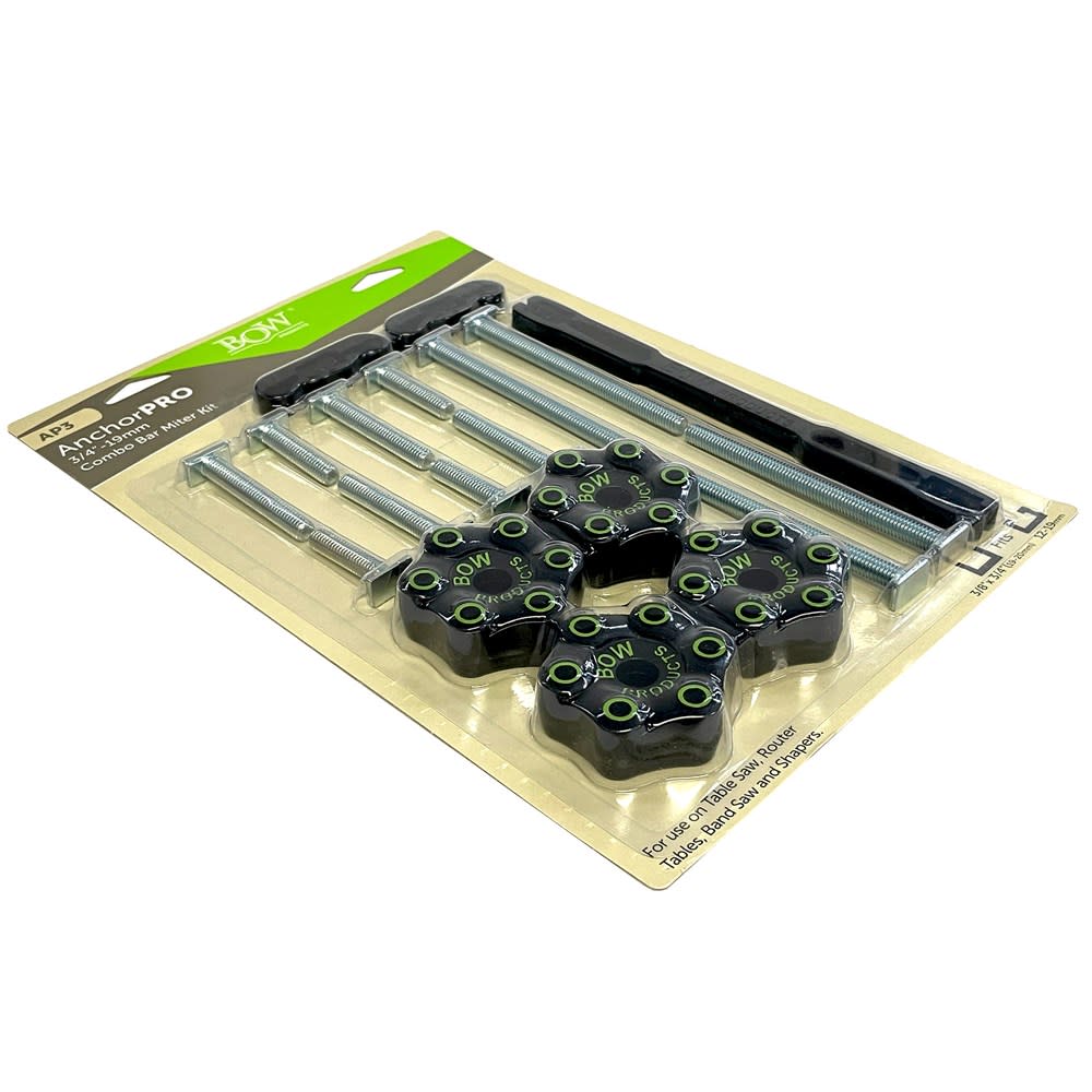 Bow Products AnchorPro Combination 3/4″ Long & Small Miter Bar Kit - Ascmtools