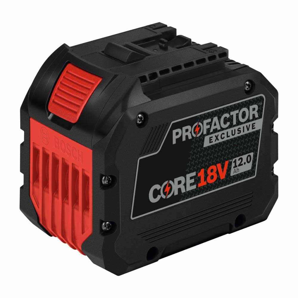 Bosch 18V CORE18V PROFACTOR Endurance Battery and Charger Starter Kit with 1 CORE18V 12Ah PROFACTOR Exclusive Battery and 1 GAL18V-160C 18V Lithium-Ion Battery Turbo Charger - Ascmtools