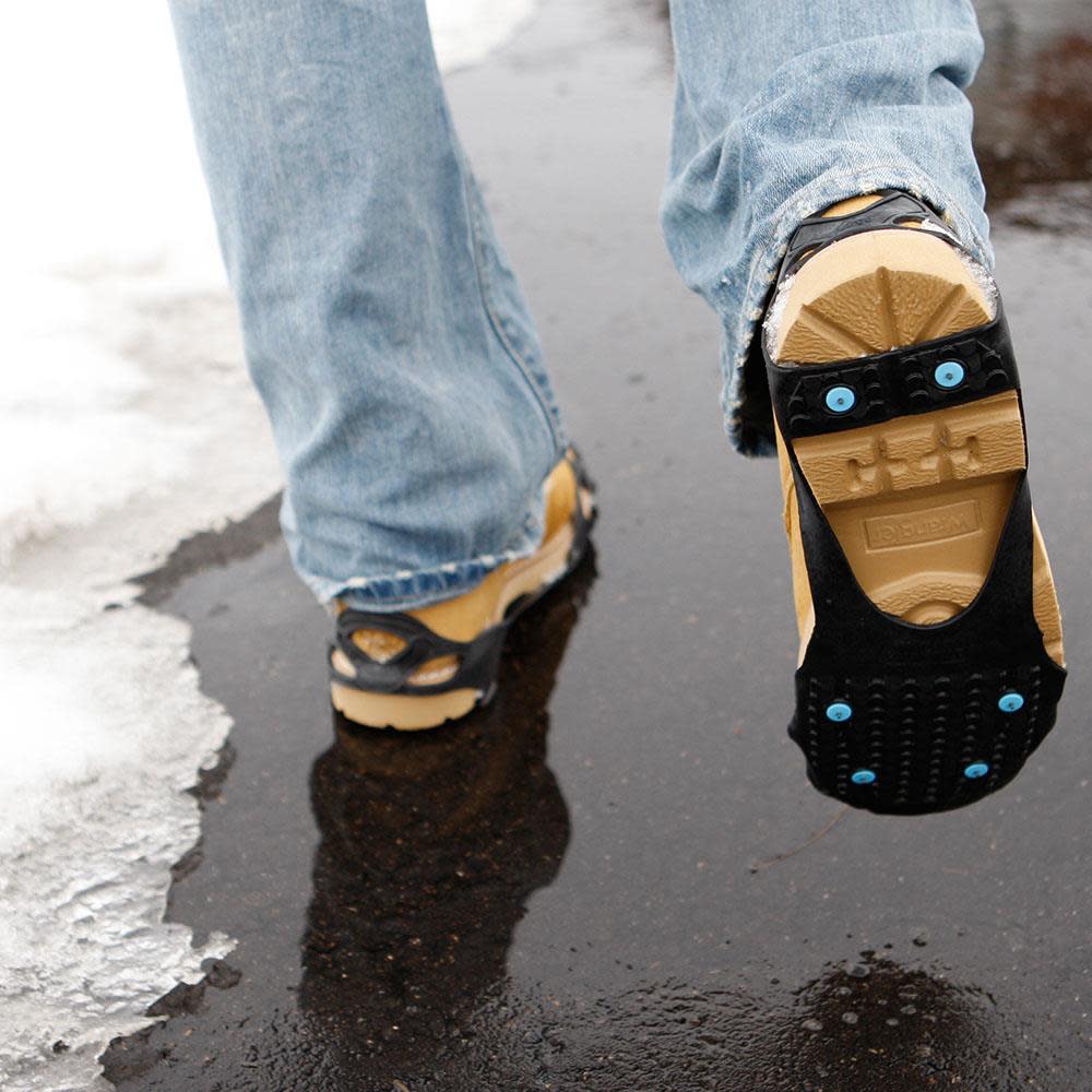 Due North All Purpose Over the Shoe Slip Resistant Footwear Traction Aid with Grip Carbide Spikes Bi-Directional Tread XL - Ascmtools