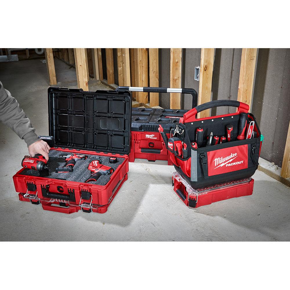 Milwaukee PACKOUT Tool Case with Foam Insert - Ascmtools