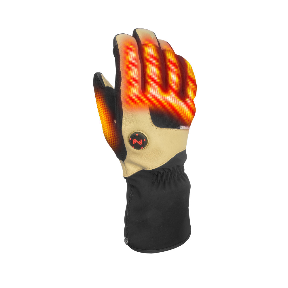 Mobile Warming Blacksmith Heated Work Gloves Unisex 7.4 Volt Light Tan Small - Ascmtools