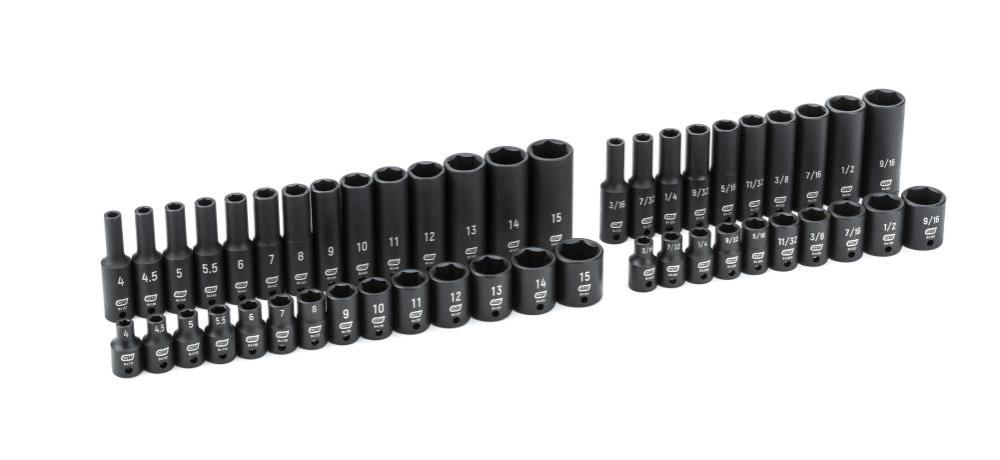 GEARWRENCH 48-PC 1/4 Dr Std/Dp Imp Skt Set - Ascmtools