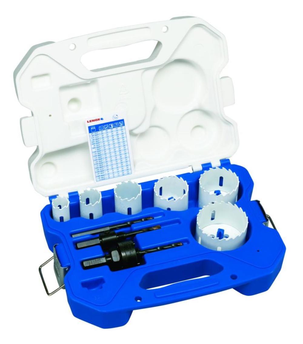 Lenox Electricians Carbide Tip Hole Saw Kit 6 Sizes - Ascmtools