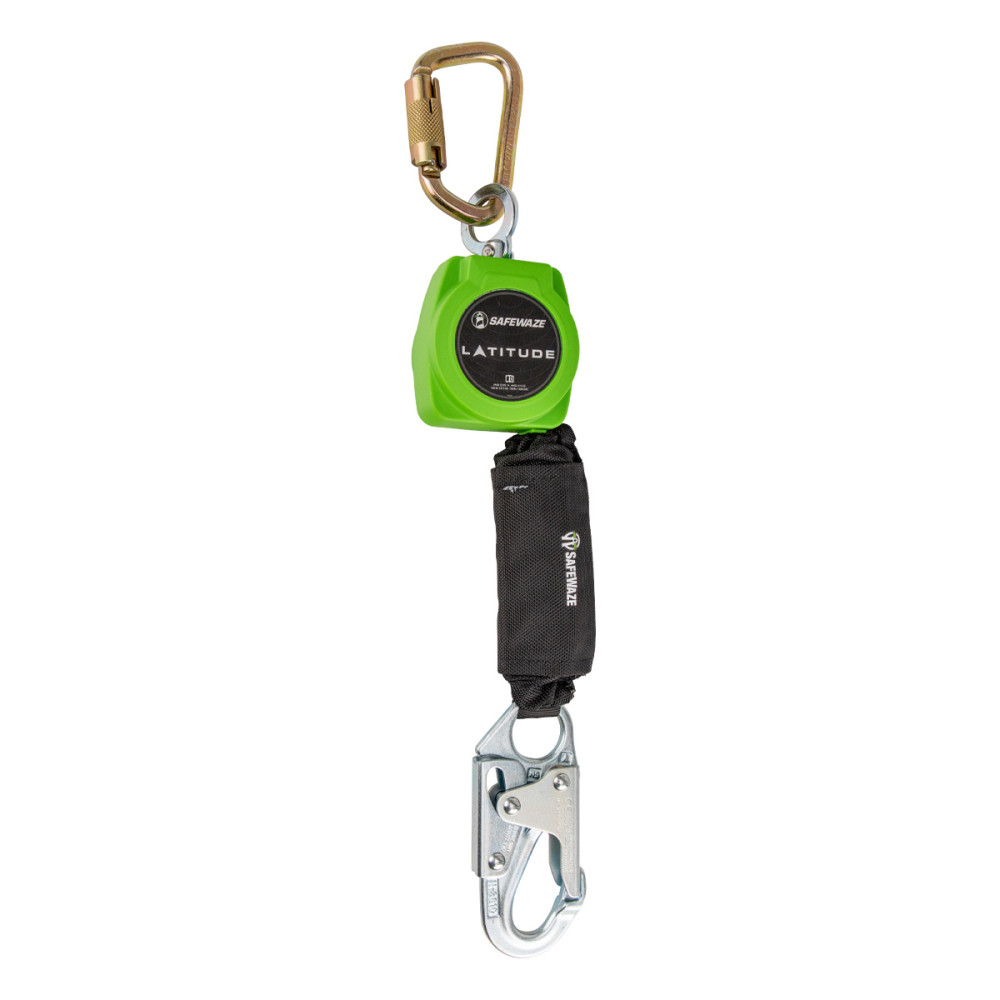Safewaze 6′ Latitude Single Leg Web SRL with Steel Carabiner - Ascmtools