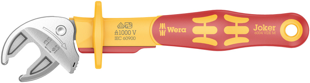 Wera Tools 6004 Joker VDE M VDE-Insulated Self-Setting Spanner - Ascmtools