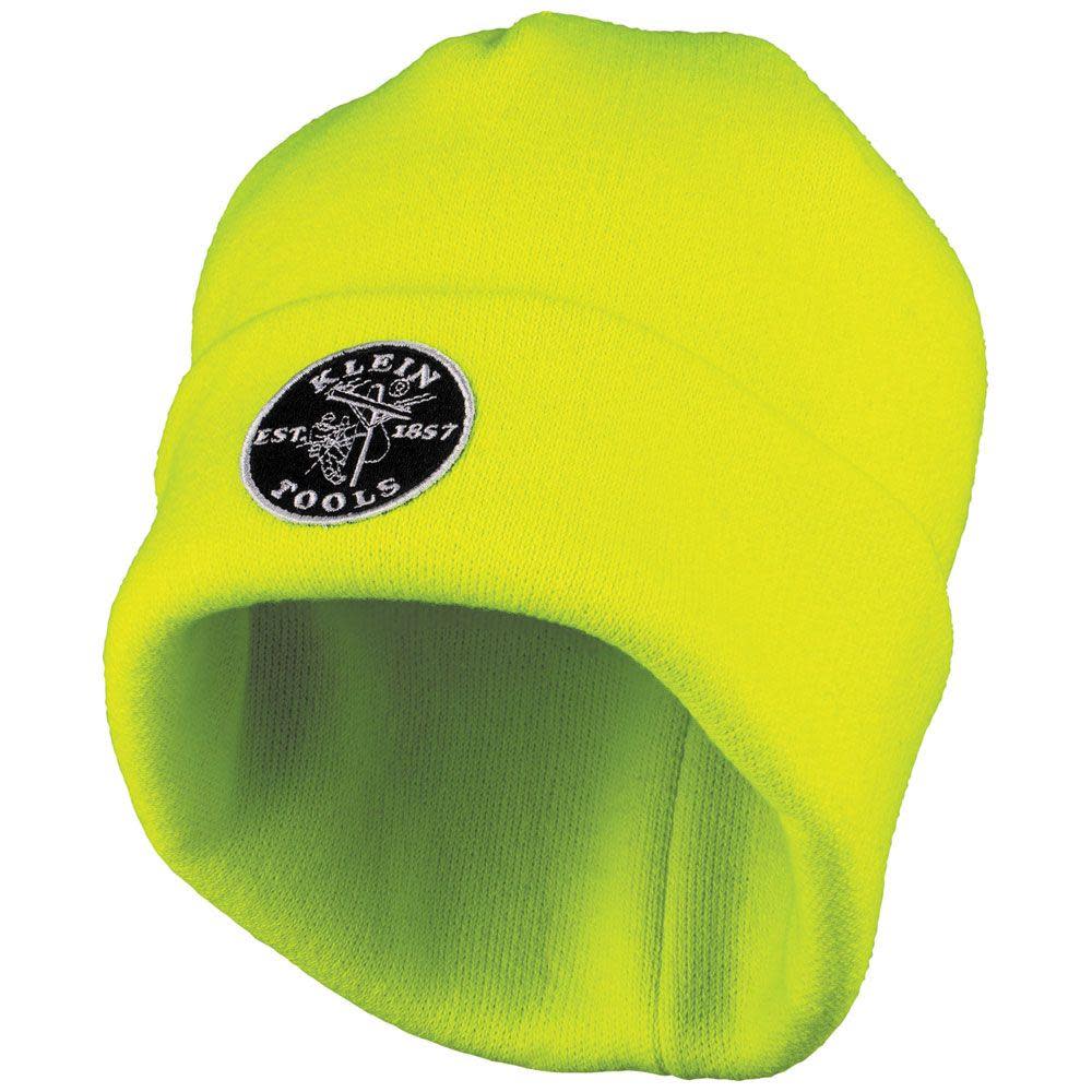 Klein Tools Heavy Knit Hat High Visibility Yellow - Ascmtools