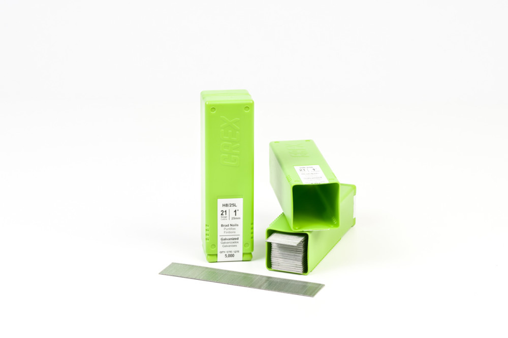 Grex Power Tools 1″ 21 Gauge Brad Nails Galvanized 5000qty - Ascmtools