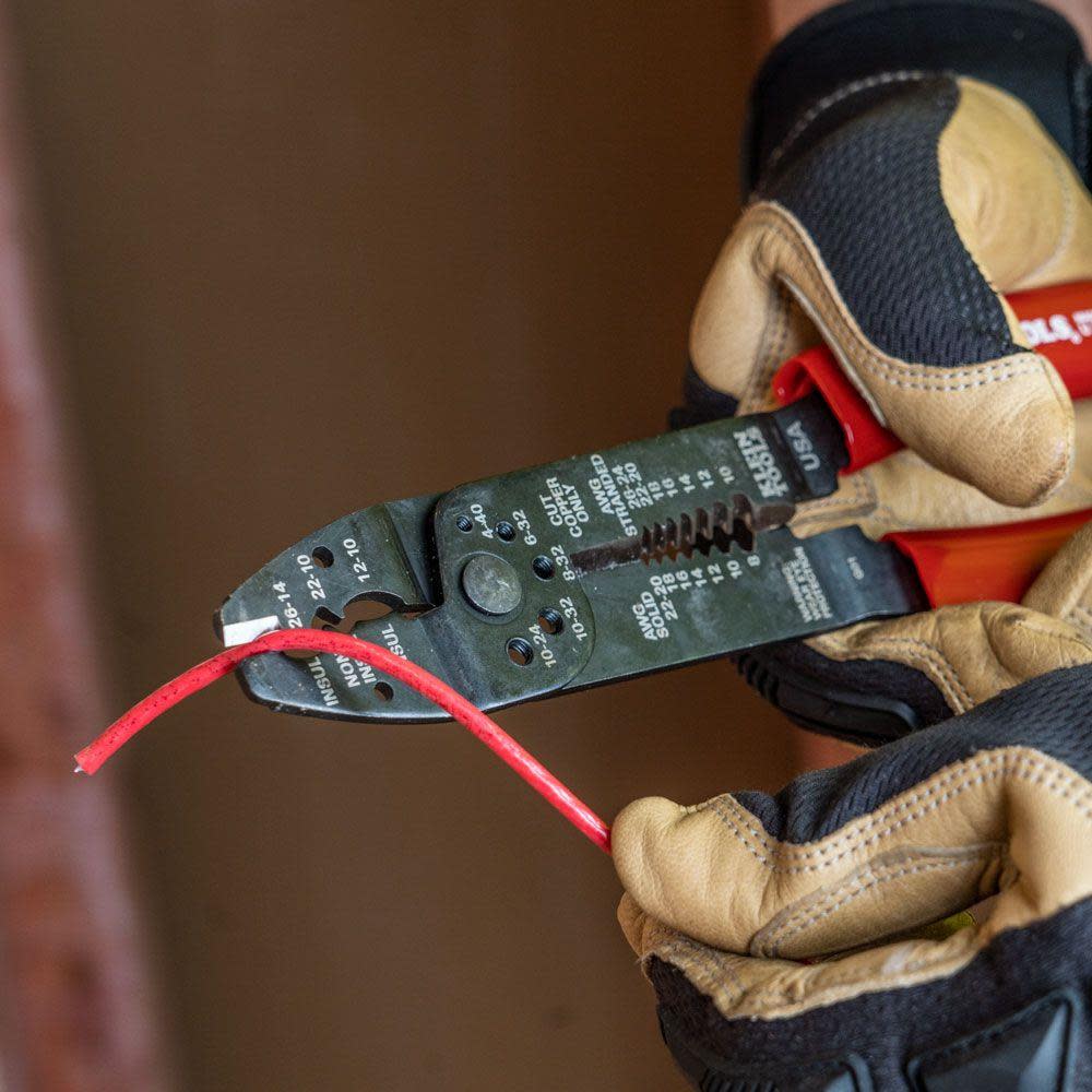 Klein Tools Electricians Crimper Stripper Wire Cutter Multi Tool 8-22 AWG - Ascmtools