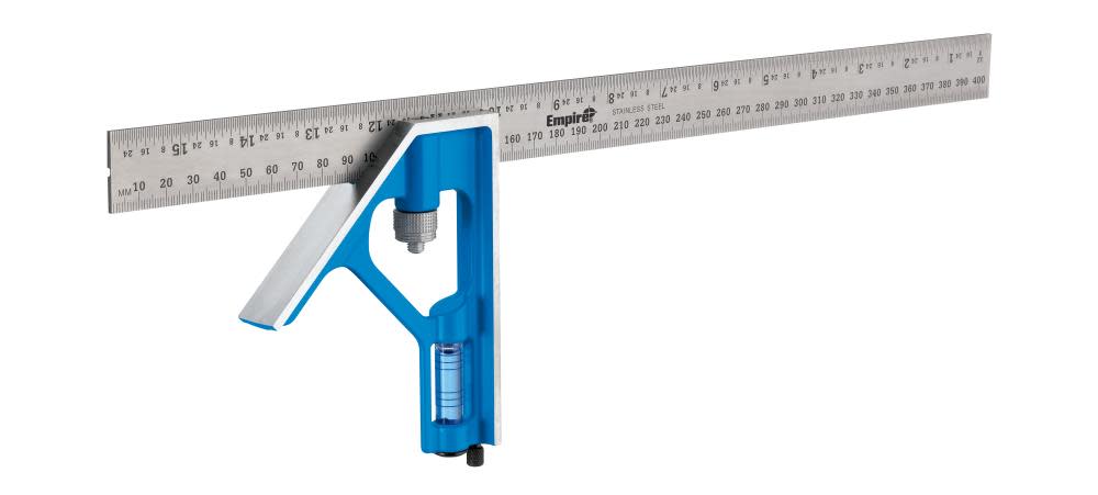 Empire Level 16 in. / 400 mm True Blue Combination Square - Ascmtools