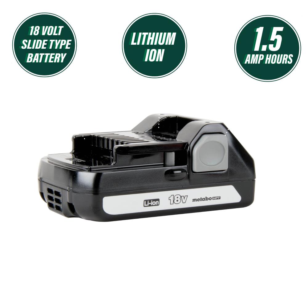Metabo HPT 18-Volt Compact 3.0-Amp Hour Lithium Ion Battery - Ascmtools