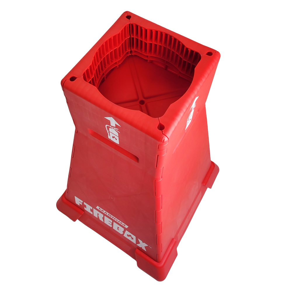 Magnum Tool Group FIREBOX Emergency Fire Extinguisher Safety Station Stand - Ascmtools