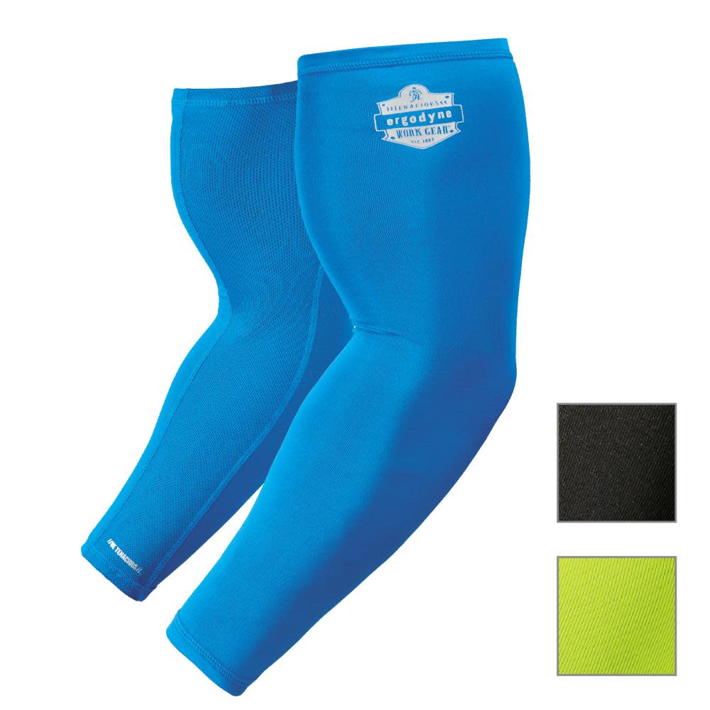 Ergodyne Chill Its 6690 Cooling Arm Sleeves Blue Medium - Ascmtools