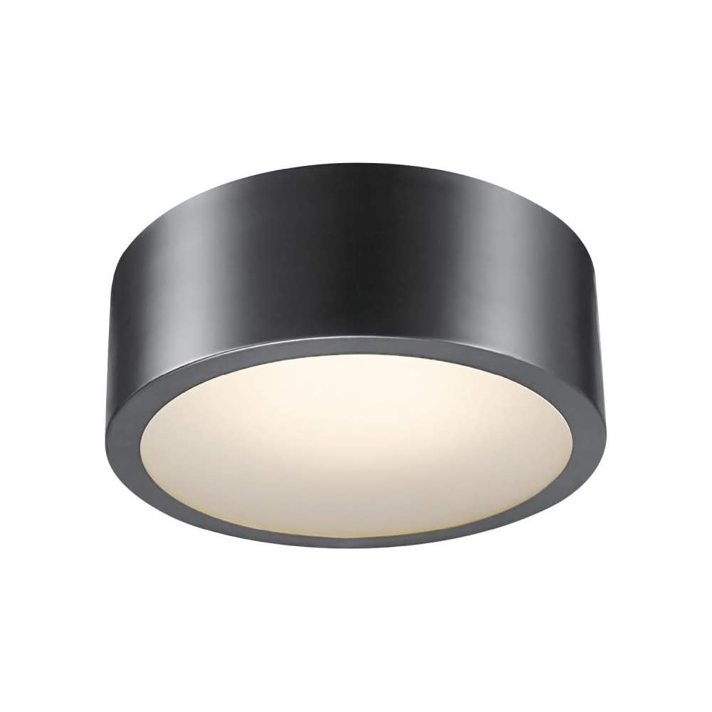 Globe Electric Edinburg Integrated LED Ceiling Light Black Iron - Ascmtools
