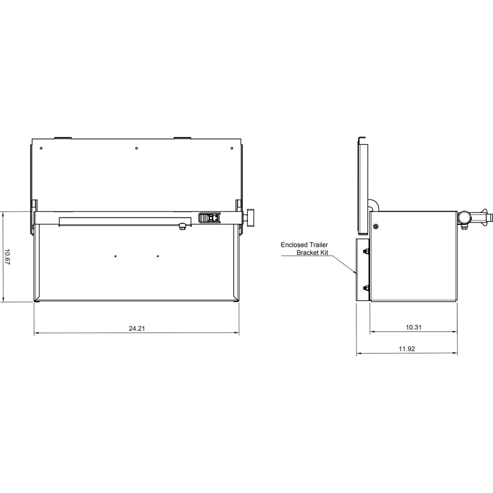 Green Touch Tool/Storage Uni Box For Open/Enclosed Trailer - Ascmtools