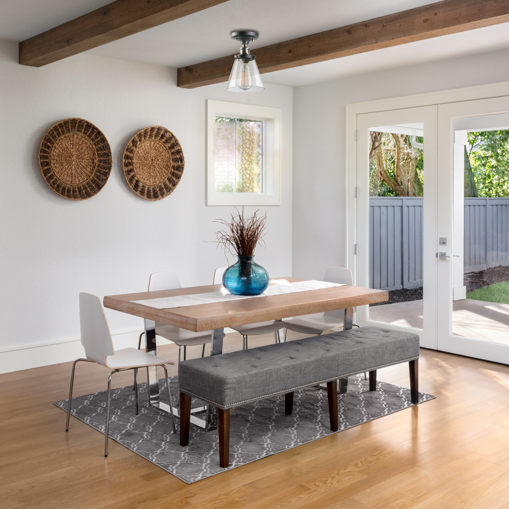 Globe Electric Jackson Flush Mount Light 1 Light Dark Bronze - Ascmtools