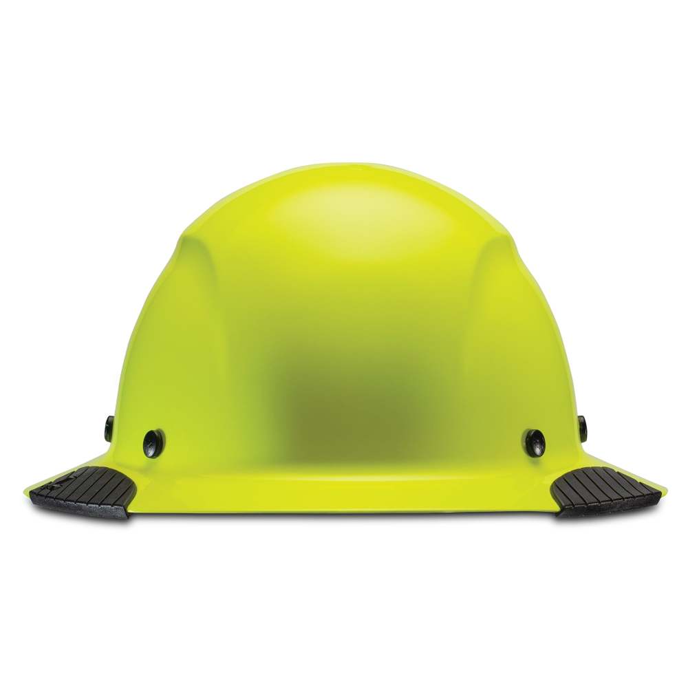 Lift Safety Hard Hat DAX Hi-Viz Yellow Fiber Resin Full Brim - Ascmtools