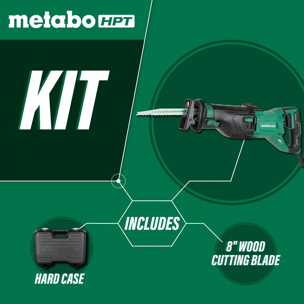 Metabo HPT 11 Amp Reciprocating saw | CR13VSTM - Ascmtools