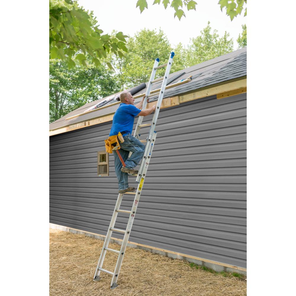 Werner 24 Ft. Type I Aluminum Extension Ladder - Ascmtools