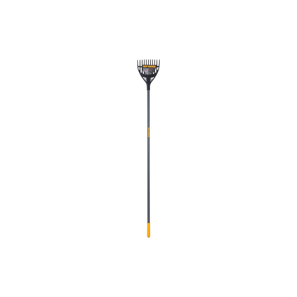 True Temper 8 In. Poly Head 11-Tine Shrub Rake with 60 In. Steel Handle - Ascmtools