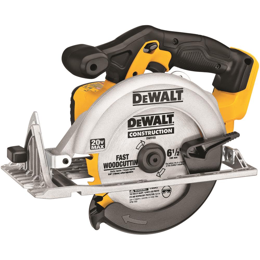 DEWALT 20V Max 6 1/2″ Circular Saw with Brake & Magnesium Shoe Bare Tool - Ascmtools
