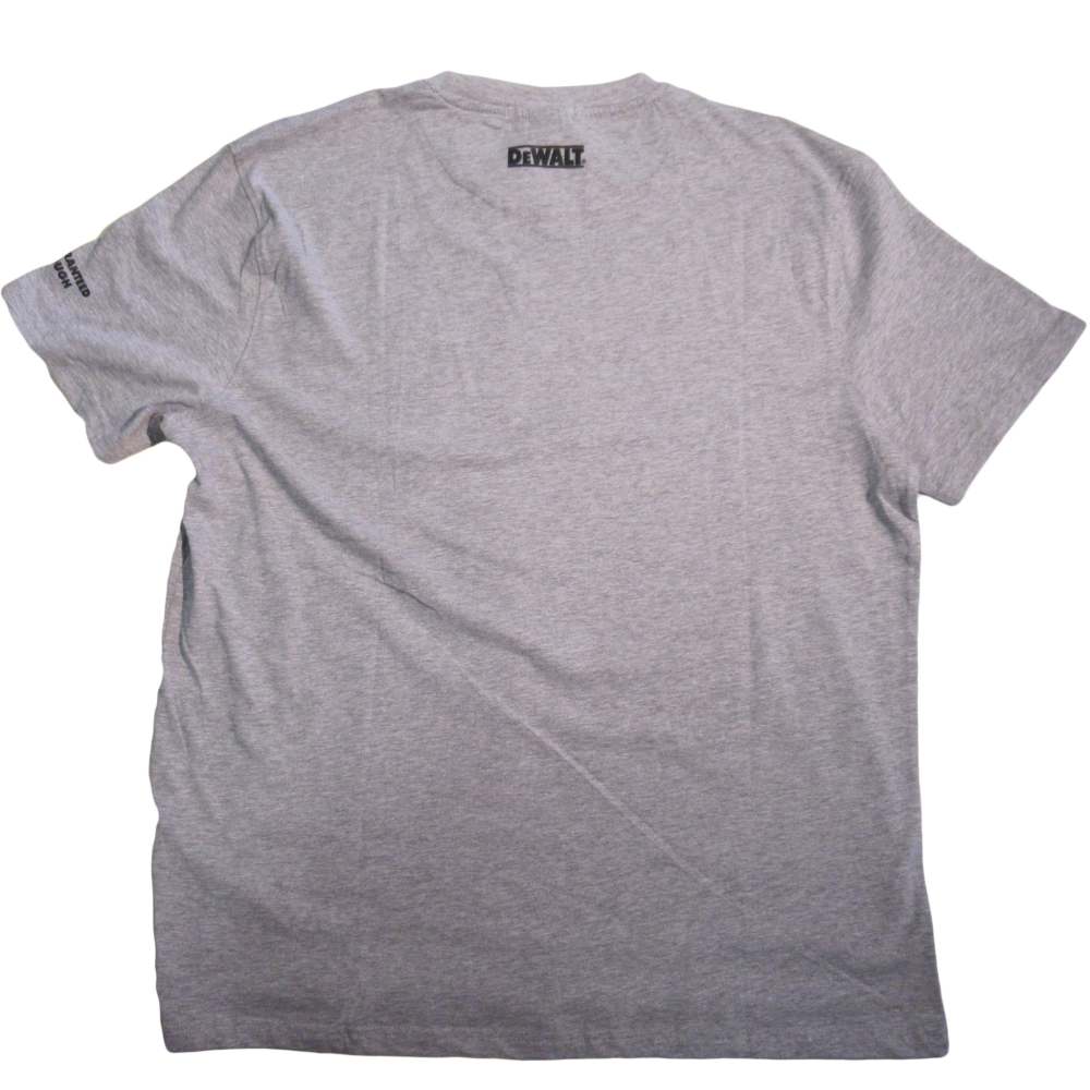 DEWALT Guaranteed Tough Pocket T-Shirt Heather Gray 2X - Ascmtools