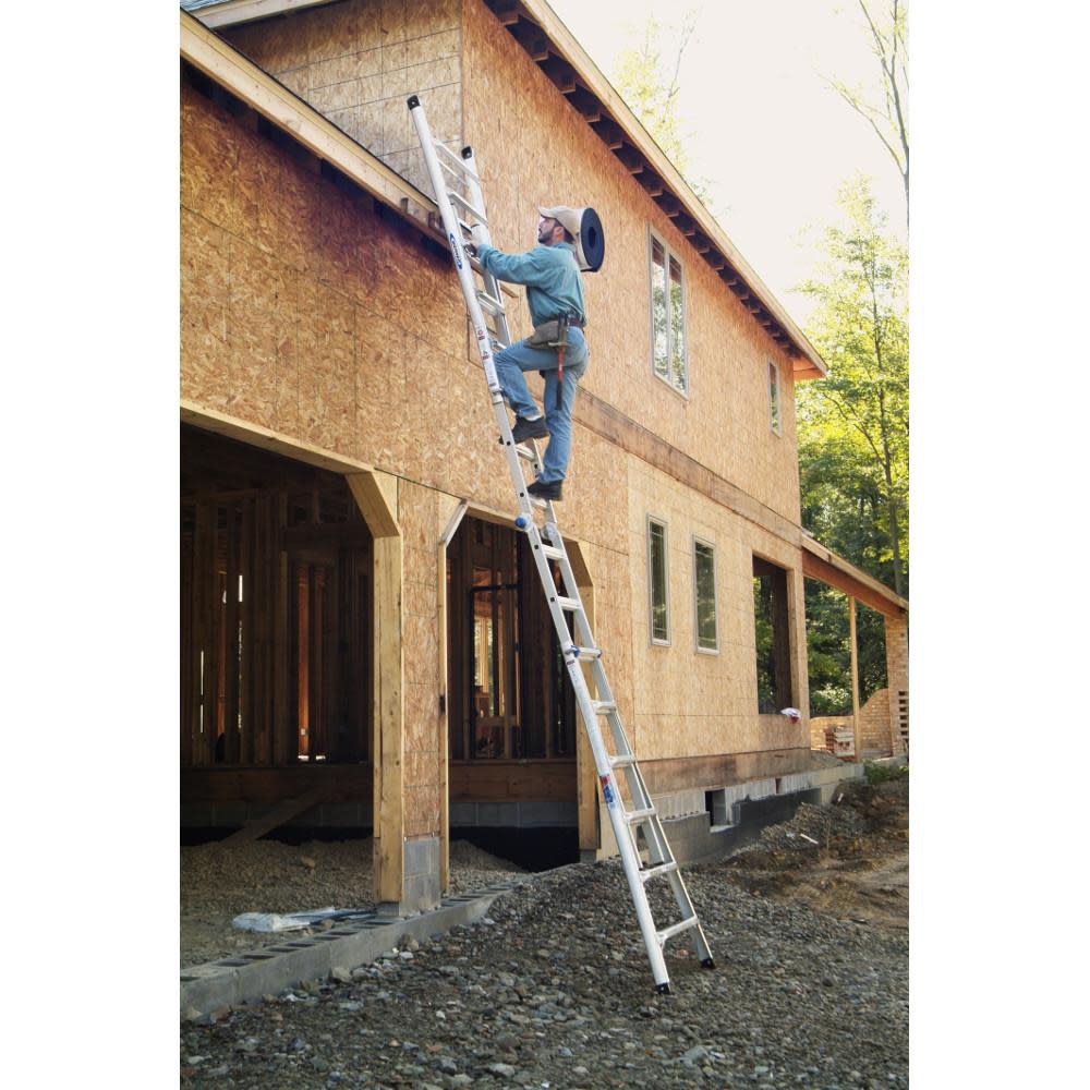Werner 26-ft Aluminum 300-lb Telescoping Type IA Multi-Position Ladder - Ascmtools