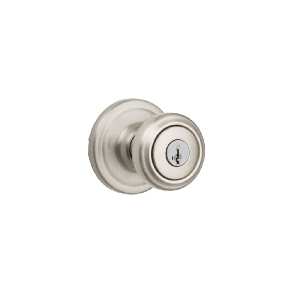 Kwikset Satin Nickel Signature Series Keyed Entry Cameron Door Knob - Ascmtools