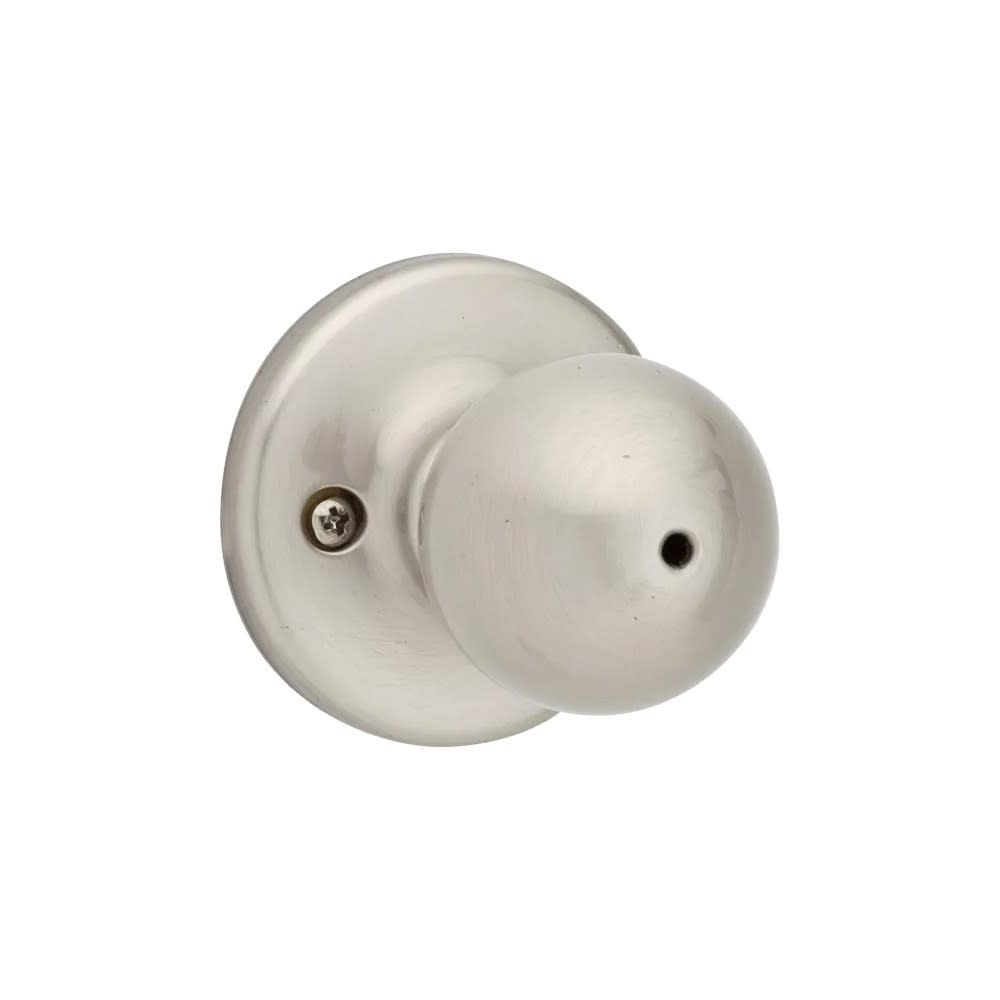 Kwikset Satin Nickel Bed/Bath Polo Privacy Door Knob Set - Ascmtools