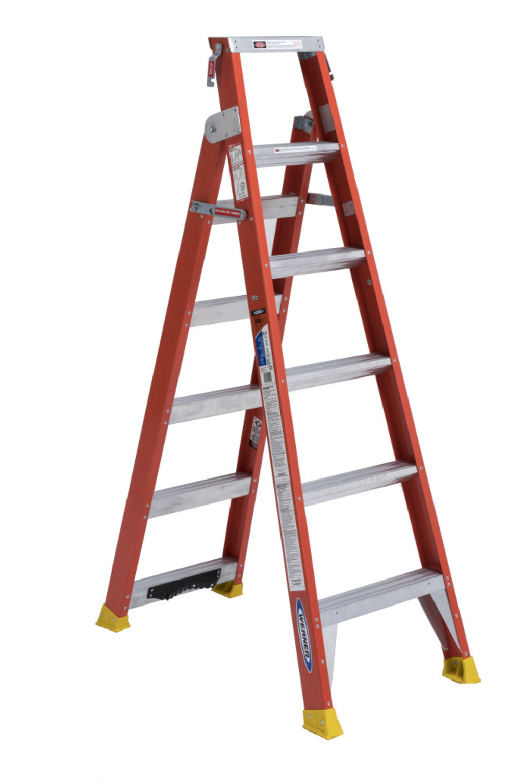 Werner 6Ft Fiberglass Type 1A Dual Purpose Ladder - Ascmtools