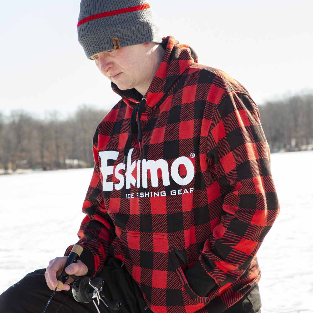 Eskimo Buffalo Plaid Cotton Hoodie Large - Ascmtools