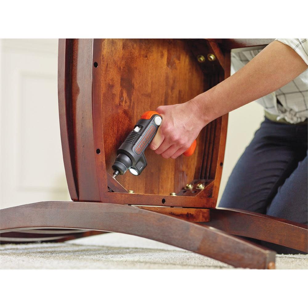 Black and Decker 4V MAX Lithium Ion LightDriver Cordless Screwdriver Kit - Ascmtools