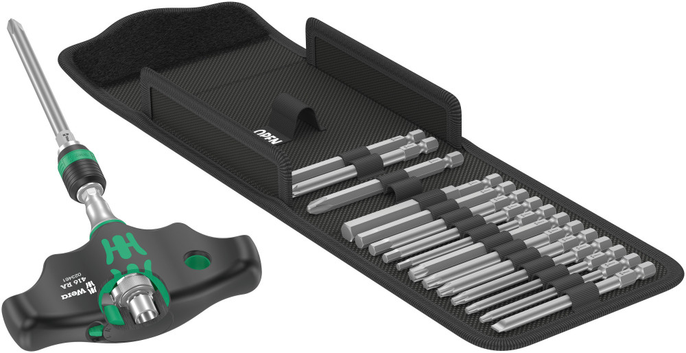 Wera Tools 17pc Kraftform Kompakt 400 RA Set 1 - Ascmtools