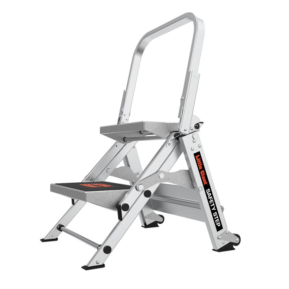 Little Giant Safety Safety Step M2 Aluminum Type 1A Step Ladder - Ascmtools