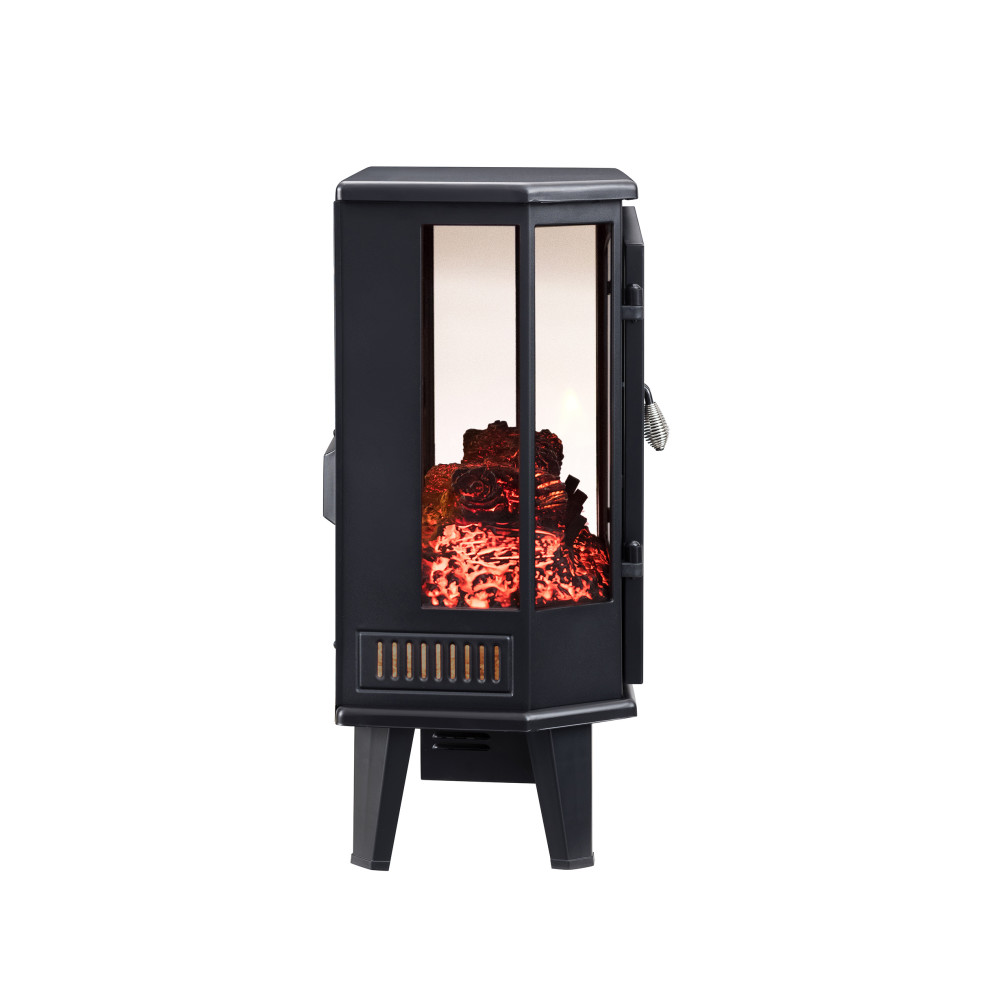 Hearthpro 25″ 5 Sided Infrared Electrick Stove Black Finish - Ascmtools